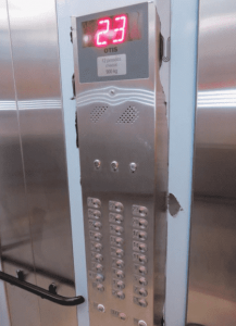 botoeira do elevador