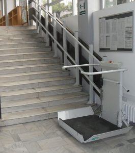 plataforma de escada elevatoria
